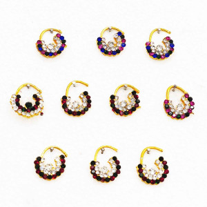 Decorative Mini Nose Ring Set for Idols – Pack of 10