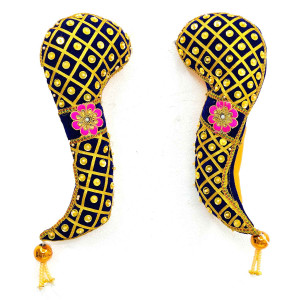 Decorative Velvet Mace Set for Festivals (Pair)