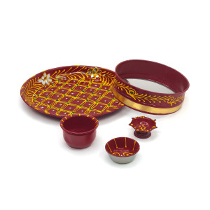 Karwa Chauth Pooja Thali Set