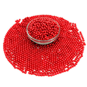 Red Pearl Craft Beads for Decoration