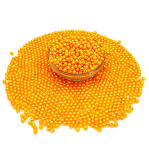 Golden Yellow Decorative Beads – 500g