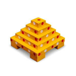 Wooden Bathukamma Stand