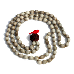 Vyjayanti Mala – Natural Seed Bead Rosary with Rudraksha for Lord Vishnu & Spiritual Japa