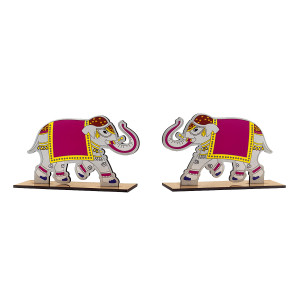 Carton Elephant Pair – Handcrafted Decorative Art
