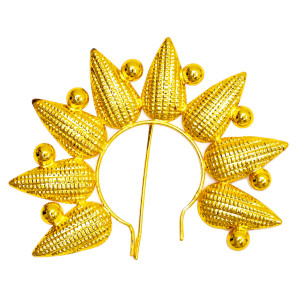 Gold-Plated Varalakshmi Face Crown