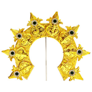 Kalash Design Varalakshmi Crown – Gold Finish