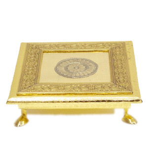 Traditional Golden Ammavari Peeta (6x6")