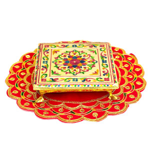 Ammavari Peeta (6x6") with Decorative Red Mat