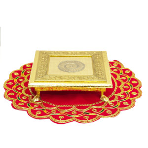Ammavari Peeta (6x6") with Decorative Red Mat
