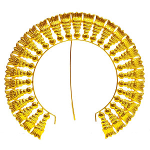 Traditional Golden Aura Crown for Idols