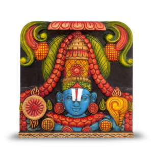 Handcrafted Wooden Balaji Wall Hanging
