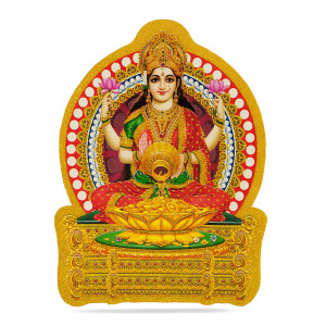 Golden Lakshmi Rangoli Sticker