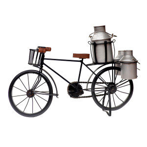 Handcrafted Vintage Milkman Bicycle with Milk Cans