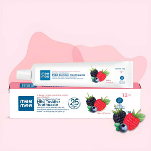 Mee Mee Mild Toddler Toothpaste – Fluoride-Free, Berry Flavour (70 g)
