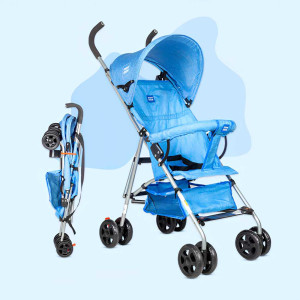 Mee Mee Compact Baby Stroller – Foldable Lightweight Stroller in Blue