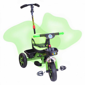 Mee Mee Sports Baby Tricycle with Push Handle & Backrest – Green