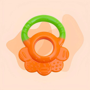 Mee Mee Multi-Textured Silicone Teether (Flower Shaped | Baby Grip)