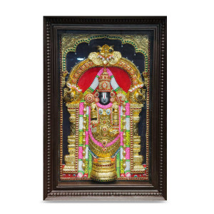 Thanjavur Painting – Lord Venkateswara with Frame