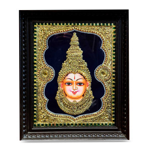 Thanjavur Painting – Goddess Lakshmi Face