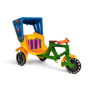 Wooden Auto Rickshaw Toy