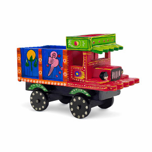 Varanasi Handcrafted Wooden Truck – Folk Art Showpiece