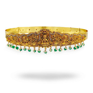Green Beaded Vaddanam