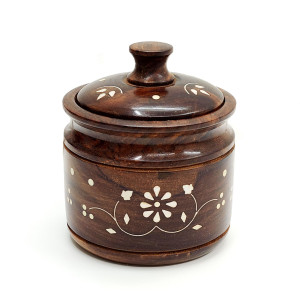 Handcrafted Wooden Container Storage Box