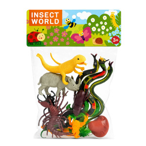 Insect World & Reptile Animal Figure Play Set