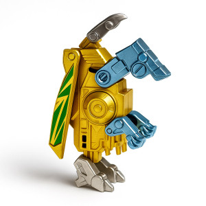 Metallic Gold Robot Warrior Figure