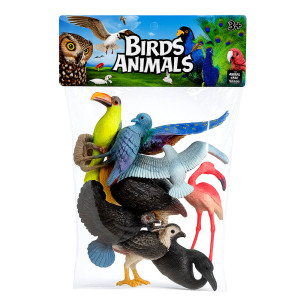 Colorful Assorted Bird Animal Figures