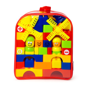 Chunky Colorful Building Block Set