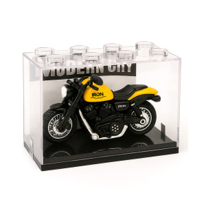 Yellow Iron Motorcycle Diecast Model