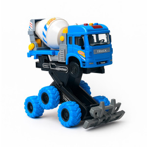 Blue Cement Mixer Monster Truck