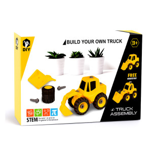 DIY Build Yellow Excavator Truck