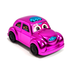 Metallic Pink Beetle Car Toy