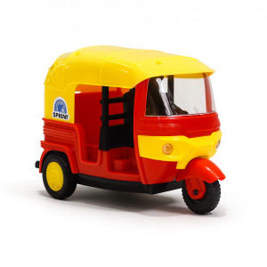 Red Yellow Auto Rickshaw Toy