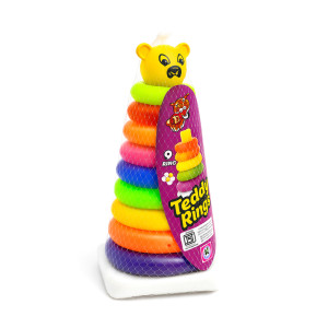 9-Ring Teddy Stacking Toy
