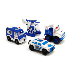 Four Piece Police Vehicle Set