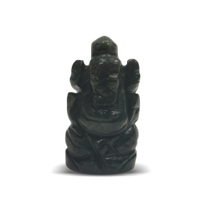 Green Jade Ganesha Idol