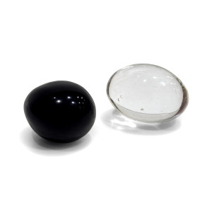 Black & Crystal Lingas